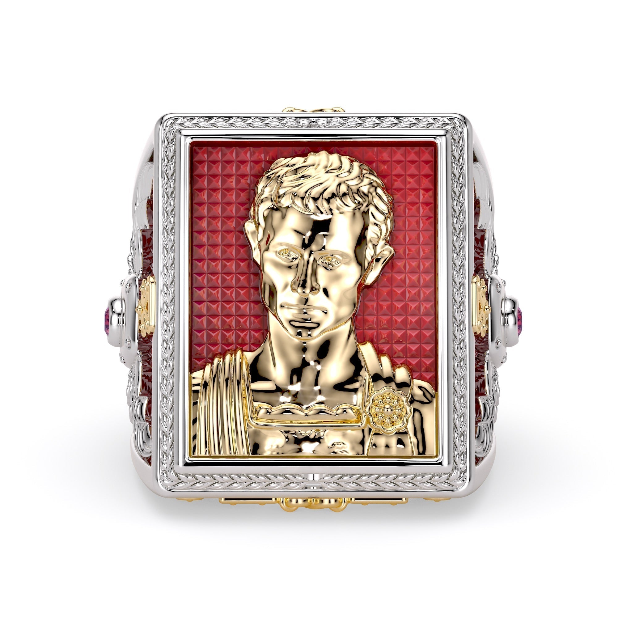 alexandria jewelry red face of rome ring